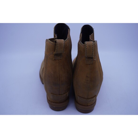 Sorel Brown Leather Joan Of Arctic Wedge II Chelsea Camel Size 6.5 NL3022-224 - Picture 4 of 7